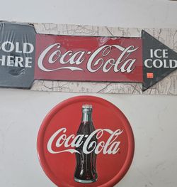 Coca-cola Vintage Metal Signs $20