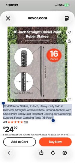 Rebar Stakes 64 count.