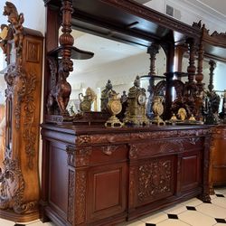 19th Century French Buffet Winged Griffins