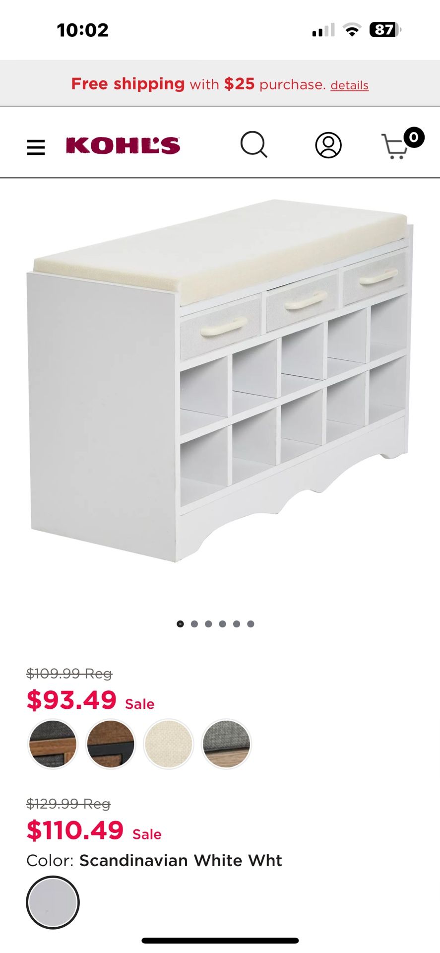 10 Pocket Entry Bench