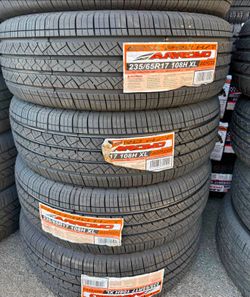 235/65/17 Arroyo vendo un set de llantas nuevas con 50,000 millas de garantía ✅🤩I am selling a set of new tires with a 50,000 mile warranty ✅