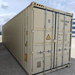 NEW Beige 40HC One Trip Shipping Containers For Sale
