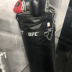 UFC Hanging Punching Bag & Gloves 🥊 