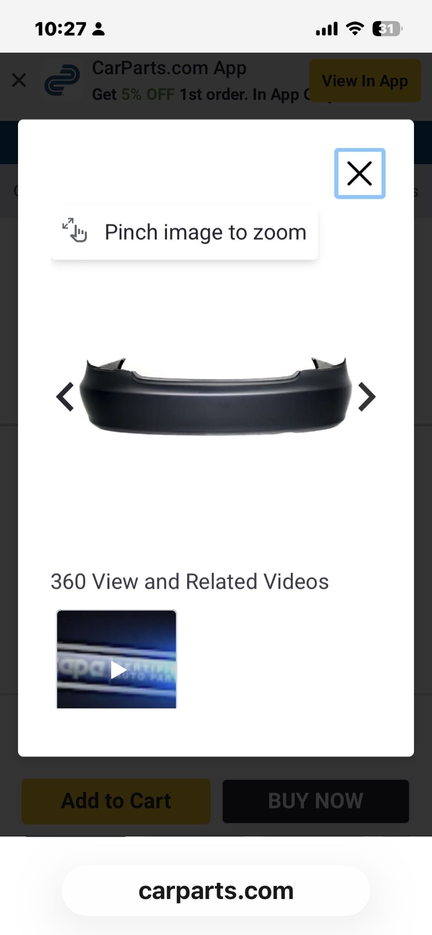 2002 -2006 Era Bumper Toyota Camry