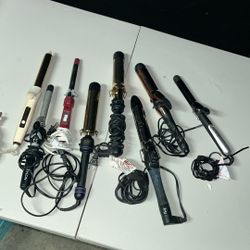 Assortment of curling irons