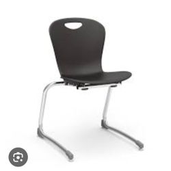 (550) CANTILEVER Student Black Chairs 18" High School Students Jr. High Retail $400+ Each $30.00