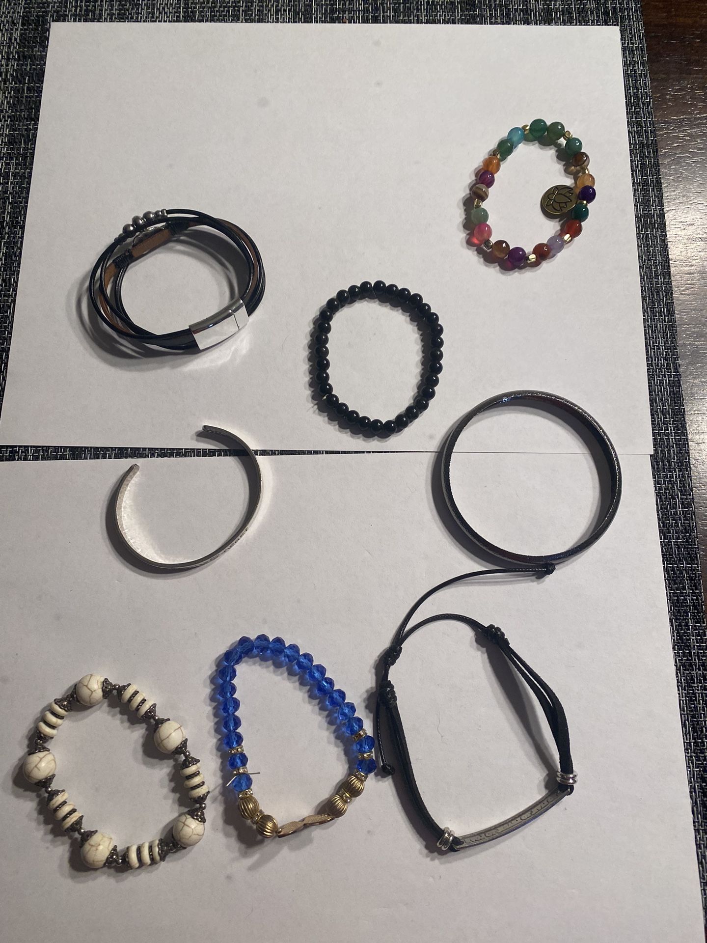 Lot Of 8 Bracelets 