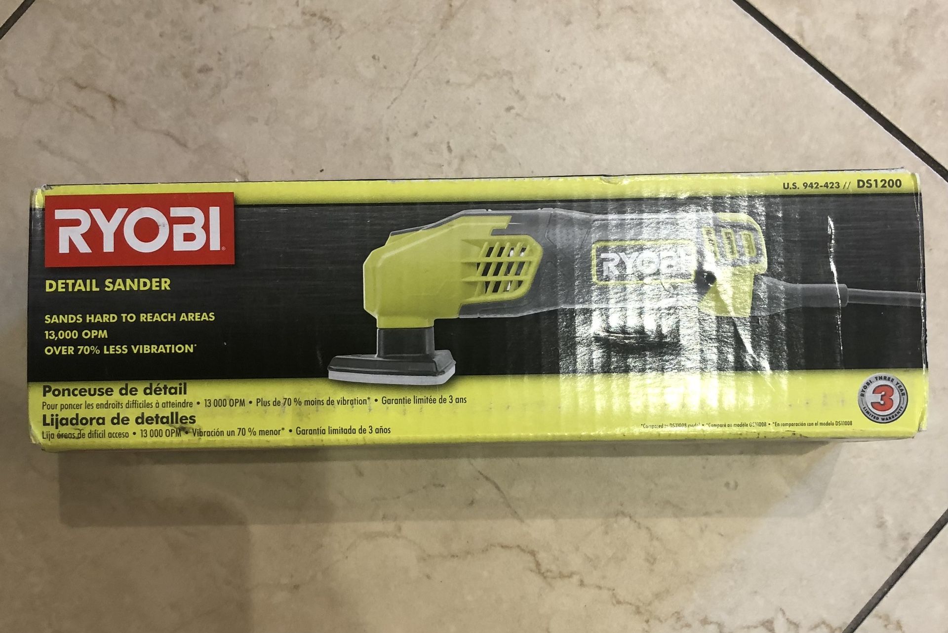 NEW IN BOX - RYOBI Detail Sander - Electric Corded NEVER USED