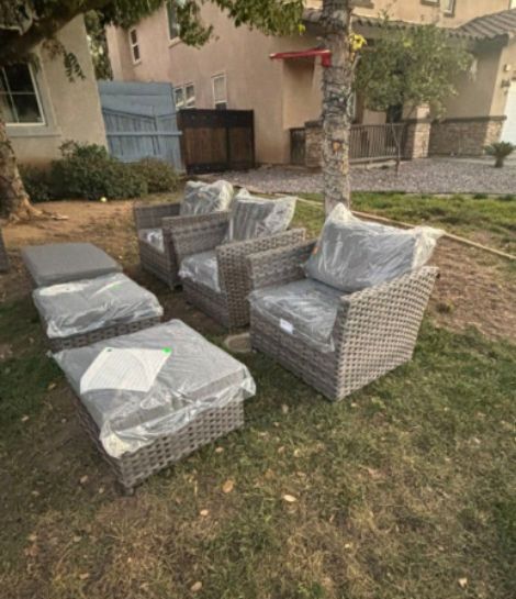 Brand New Patio Furniture Set Big And Tall Oversized Patio Chairs Deep Seating Patio Cushions Brand New Patio Furniture,