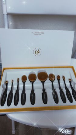 10 piece makeup brush set