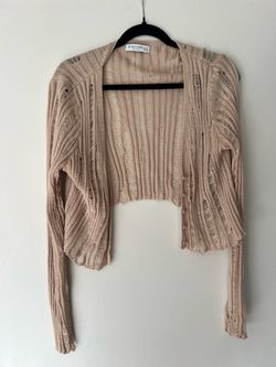 Knitted crop sweater