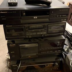 Vintage Pioneer Surround Sound System - DVD, CD, Cassette, AV Receiver & 5.1 Speakers 