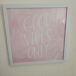 Pink Good Vibes Only Print