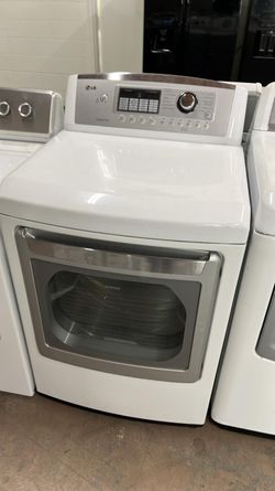 LG Front Load Dryer – Sensor Dry, White, Clean