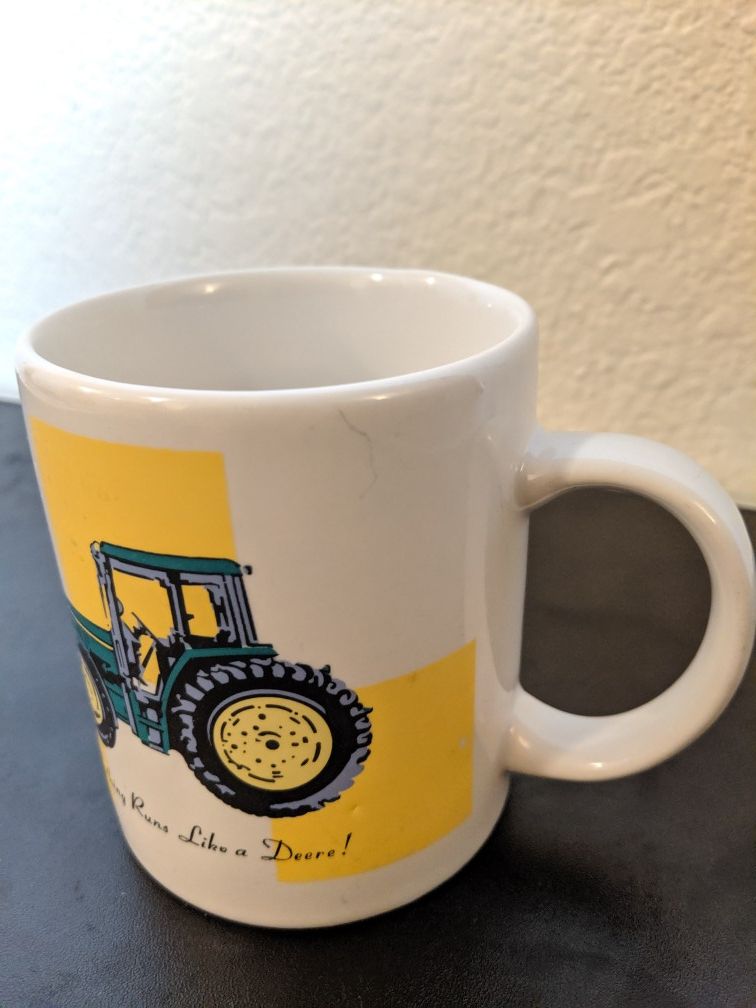 John Deere Coffee Mug Tractor Farmer