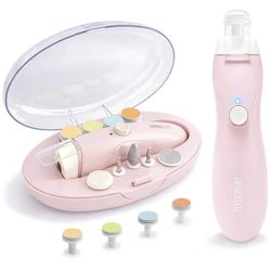 Brand NEW! Rechargeable Baby Nail Trimmer with Stepless Speed Control, Safe Electric Baby Nail File 