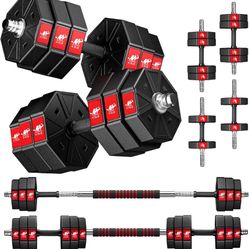LEADNOVO Adjustable Weights Dumbbells Set