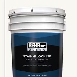 NEW 20 Gallons BEHR ULTRA Exterior - Ultra Pure White (Satin & Semi)