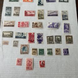 Italian East African Stamp Group Of 34