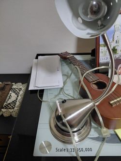 Metallic goose lamp