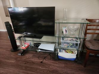 Glass TV Entertainment Center