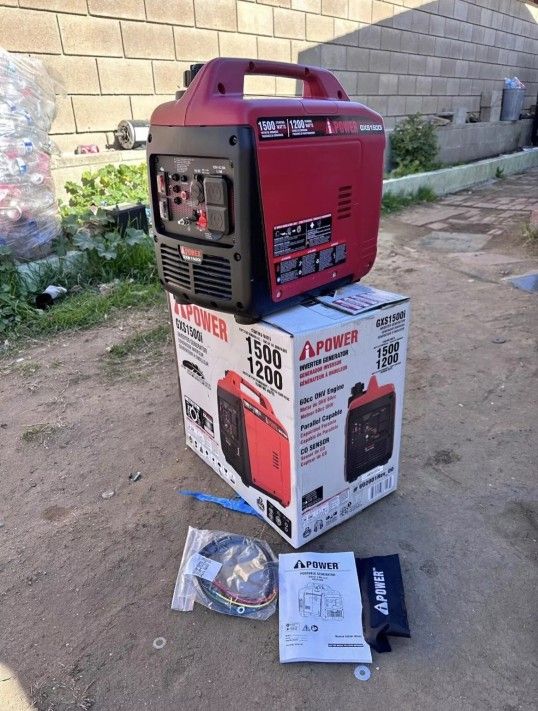 A-iPower 1500-Watt Recoil Start Gasoline Powered Ultra-Light Inverter Generator