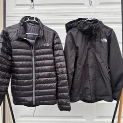 The North Face Puffer And Rain Jacket
