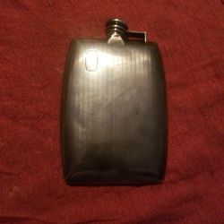 VINTAGE STERLING SILVER 1/2 PINT FLASK