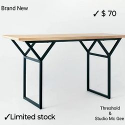 Brand New South Coast 56" Large Writing Desk Or Console Table - Threshold Designed Studio MC Gee 