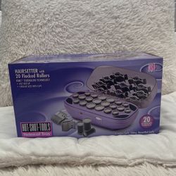 Hair Setter With 20 Flock Rollers. Helen Of Troy.