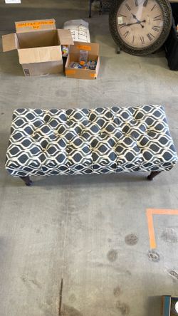 Fabric covered bench seat