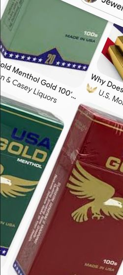Usa gold if you know what l mean original, menthol, and medium flavor