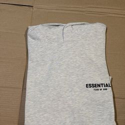 Light oatmeal essential hoodie medium brand new
