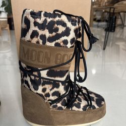 Moon Boots Leopard Animal Print