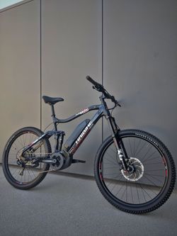Full-Suspension Electric Mountain Bike - Haibike + upgrades
