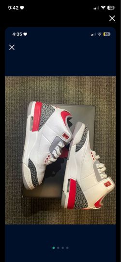 Jordan 3s Red Fire 2022 (No Box)