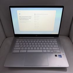 HP Chromebook 14a-na0021nr 14", White Cover Silver Interior