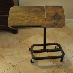 alentar Adjustable Laptop Rolling Desk with Wheels