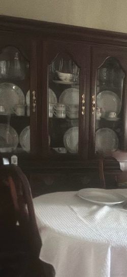 Traditional Wooden China Cabinet