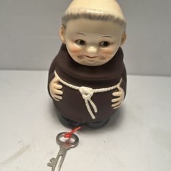 Goebel Monk Friar Tuck Coin Bank With Key