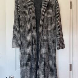 Z Supply Houndstooth Knit Coat