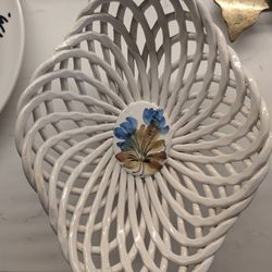 Antique Weave Porcelain Bowl