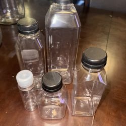Lot Of Juicing Bottles