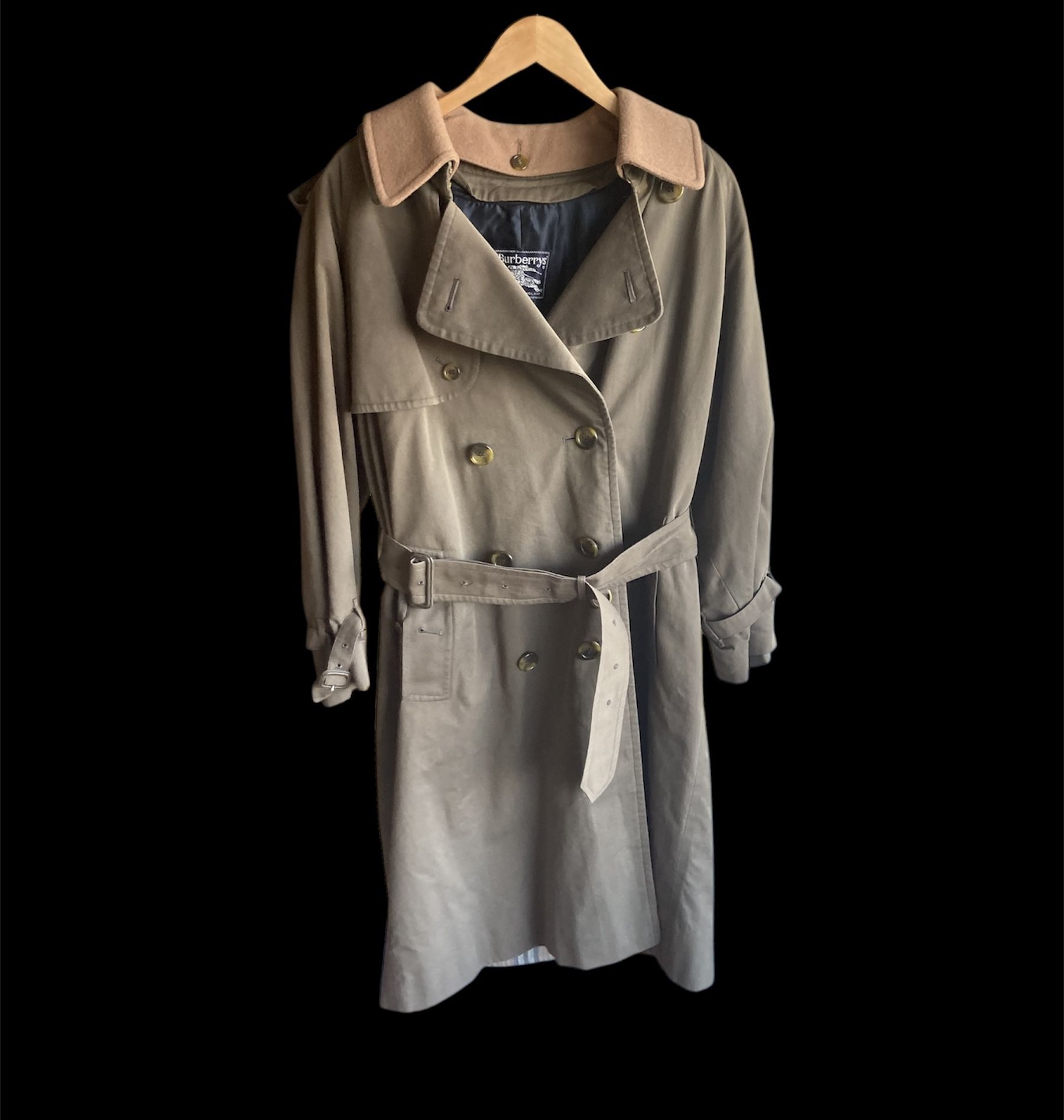 Burberry Westminster Trench Coat w Removable Wool Inner Lining Men’s Medium VTG