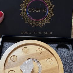 Clear Quartz Moon Phases Incense Holder