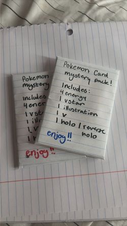 homemade pokemon packs