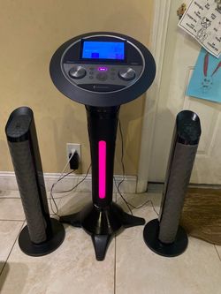 Singing Machine Premium Wi-Fi Pedestal Karaoke System with 7" Touchscreen & 200W Speakers