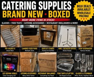Brand New Boxed Catering/ Restaurant Supplies Bulk