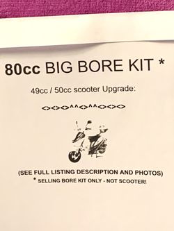 80cc Bore Kit Upgrade for scooter 🛵 Make UR bike Faster Today 😎