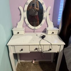 Kids White Vanity